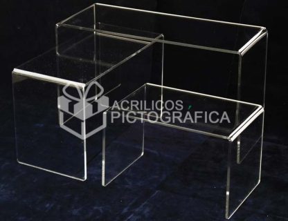 Alzadores Acrilicos para altos y bajos en decoración