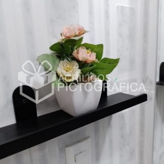 Set de 2 Repisas Color Negra Mate