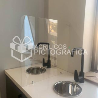 Separador Acrílico Área Limpia y Área Sucia