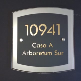 Placa elegante modelo 1