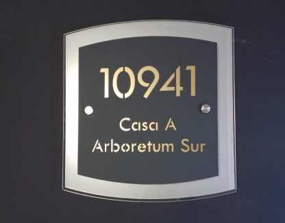 Placa elegante modelo 1