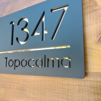 Placa Elegante Modelo 5