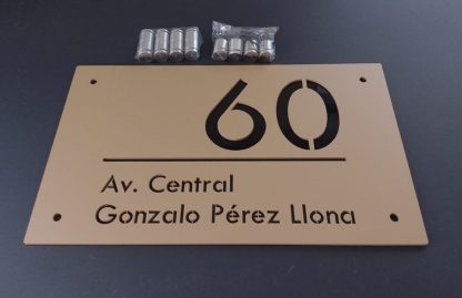 Placa Elegante Modelo 5 - Imagen 6