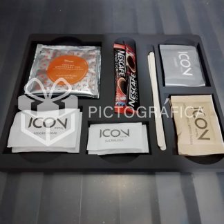 Bandeja De Bienvenida O Recepción En Hotel Personalizable Gris Oscuro
